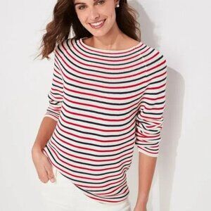 Vineyard Vines Red, White & Blue Scoop Neck Sweater — Size Small — NWT